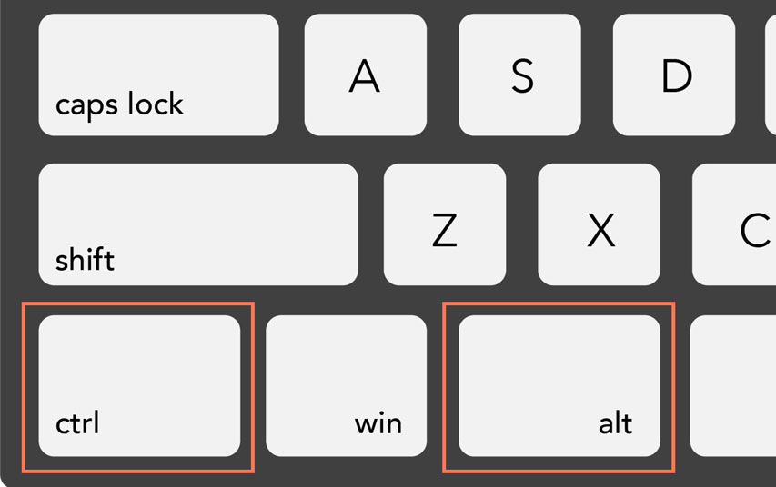 CTRL ALT Keyboard