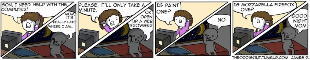 Mom Help Cartoon